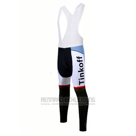 2017 Fahrradbekleidung Tinkoff Rot Trikot Langarm und Tragerhose